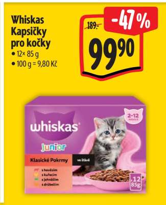 Whiskas kapsičky pro kočky