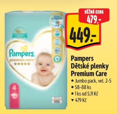 Pampers Dětské plenky Premium Care