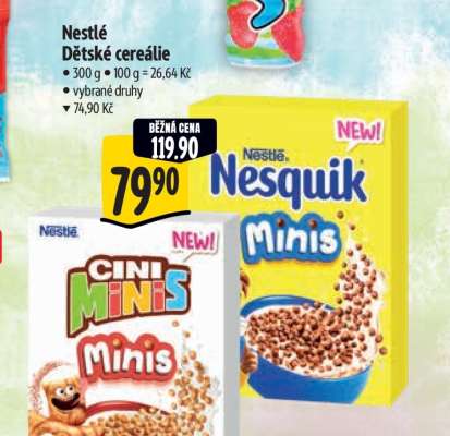 Nestlé Dětské cereálie
