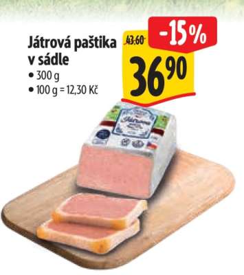 Játrová paštika v sádle