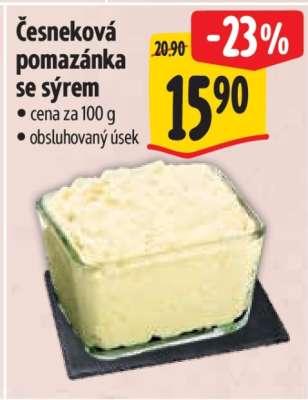 Česneková pomazánka se sýrem