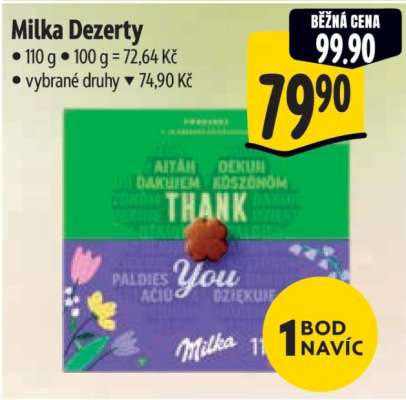 Milka dezerty