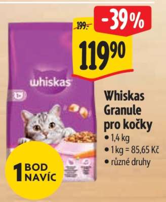 Whiskas Granule pro kočky