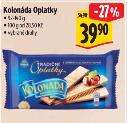 Kolonáda oplatky