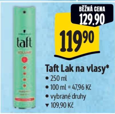 Taft lak na vlasy