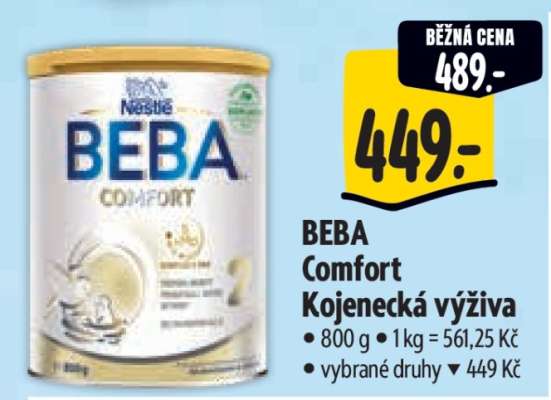 BEBA Comfort kojenecká výživa