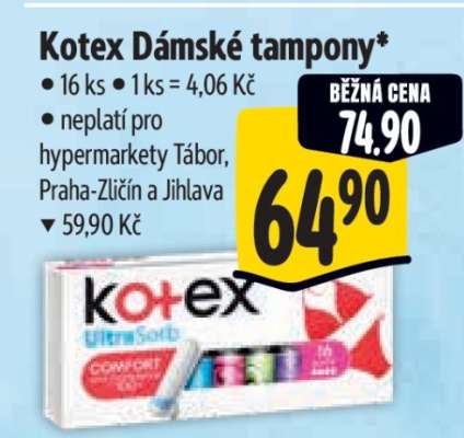 Kotex Dámské tampony