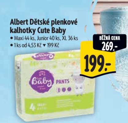 Albert Dětské plenkové kalhotky Cute Baby