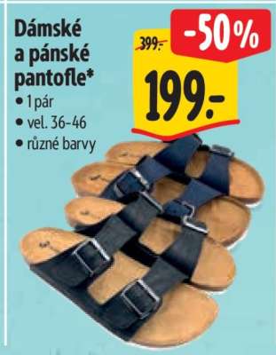 Dámské a pánské pantofle