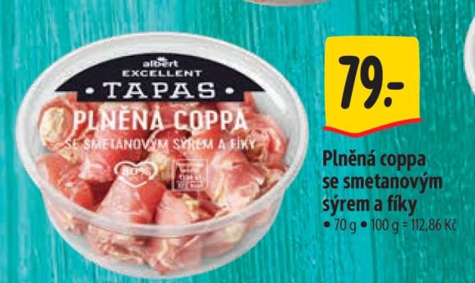 Plněná coppa se smetanovým sýrem a fíky