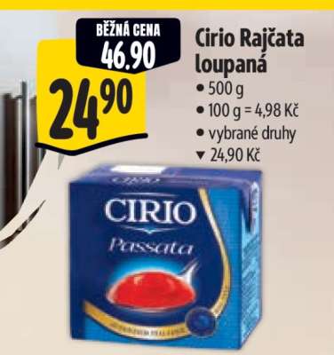 Cirio Rajčata loupaná