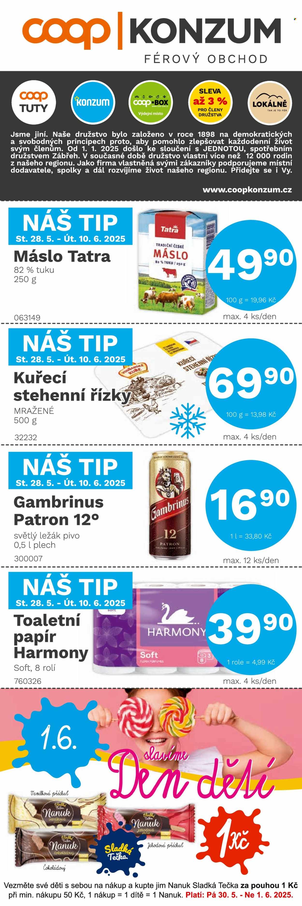 Leták Konzum - 28.5.2025 - 10.6.2025. Strana 1