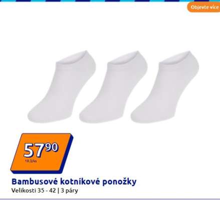 Bambusové kotníkové ponožky