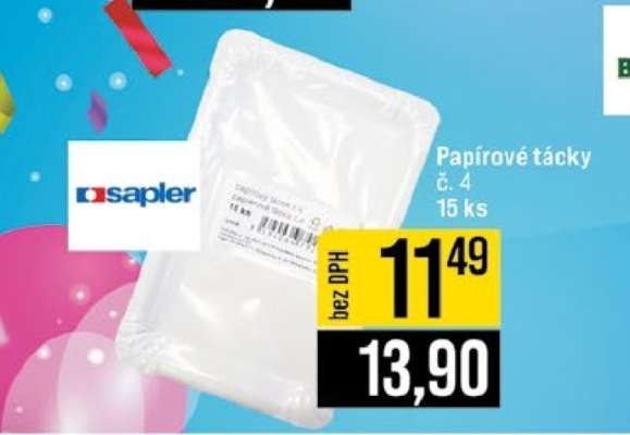 Papírové tácky č. 4