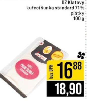 DZ Klatovy kuřecí šunka standard 71 %