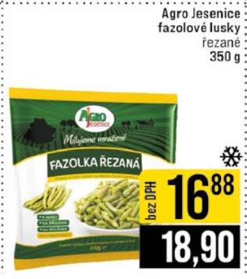 Agro Jesenice fazolové lusky