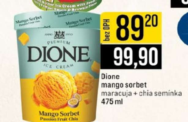 Dione mango sorbet