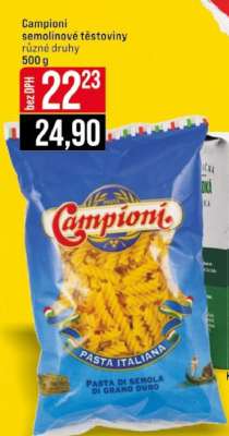 Campioni semolinové těstoviny