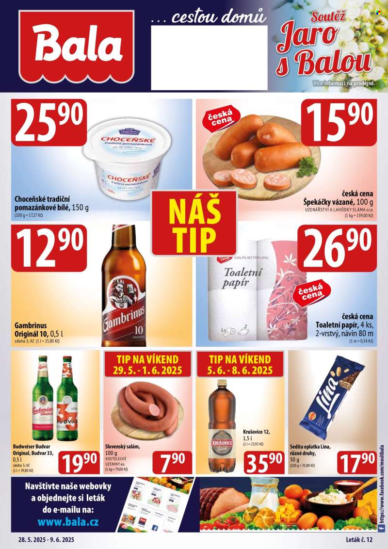 Leták Bala - 28.5.2025 - 9.6.2025.