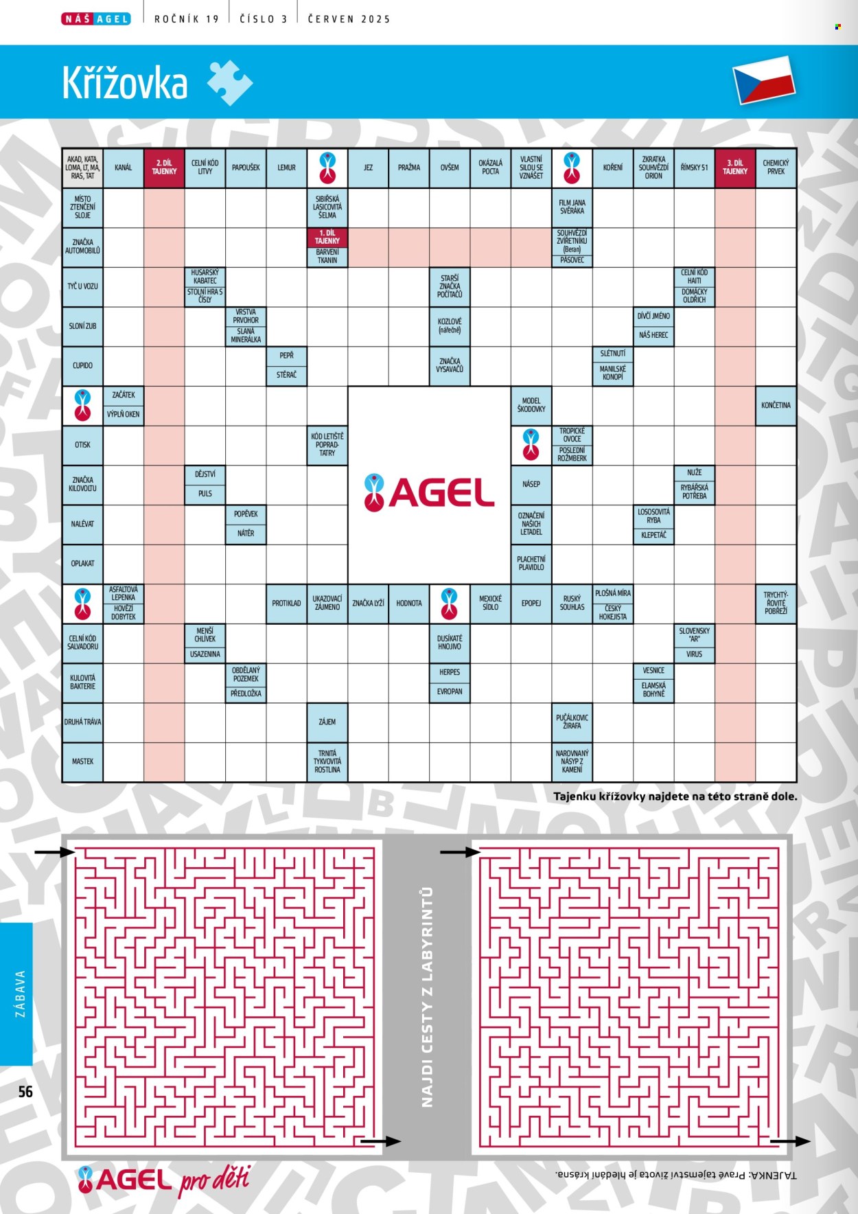 Leták AGEL lékárna - 1.6.2025 - 30.6.2025. Strana 56
