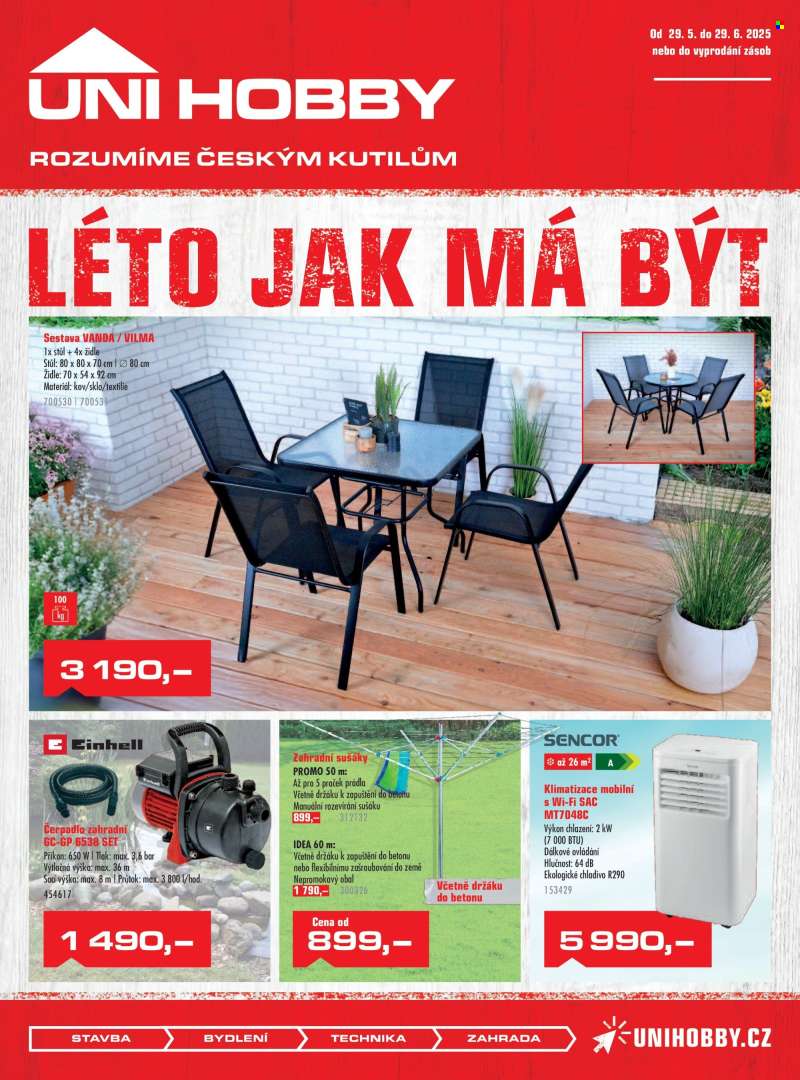 Leták UNI HOBBY - 29.5.2025 - 29.6.2025.