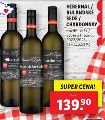 HIBERNAL / RULANDSKÉ ŠEDÉ / CHARDONNAY