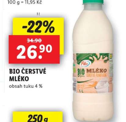 BIO ČERSTVÉ MLÉKO