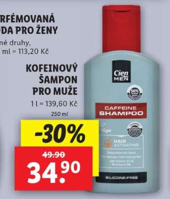 Cien Men Caffeine Shampoo