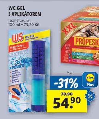 W5 WC Gel s aplikátorem