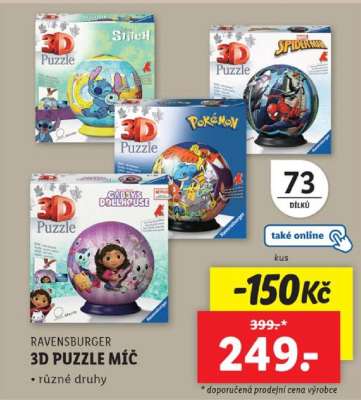 RAVENSBURGER 3D PUZZLE MÍČ