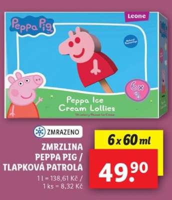 ZMRZLINA PEPPA PIG / TLAPKOVÁ PATROLA