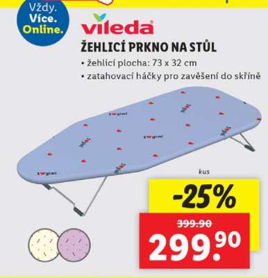 Vileda Žehlicí prkno na stůl