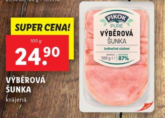 VÝBĚROVÁ ŠUNKA krájená