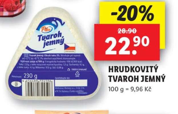Hrudkovitý tvaroh jemný