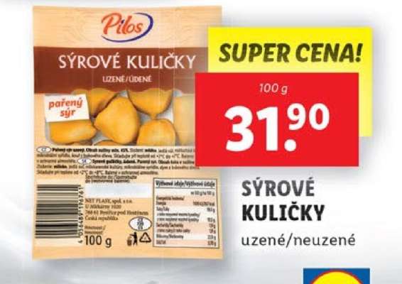 SÝROVÉ KULIČKY
