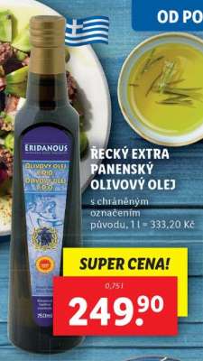 ŘECKÝ EXTRA PANENSKÝ OLIVOVÝ OLEJ*