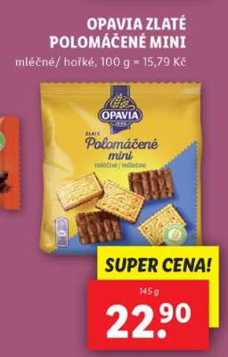 Opavia Zlaté Polomáčené mini