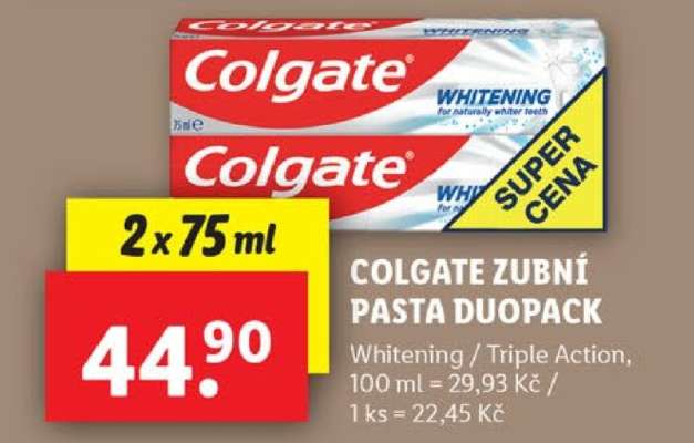 COLGATE ZUBNÍ PASTA DUOPACK