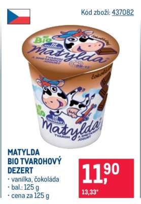 Matylda Bio tvarohový dezert