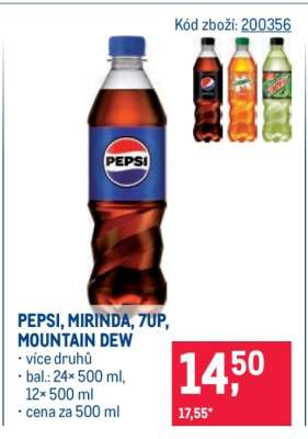 Pepsi Mirinda 7UP, Mountain Dew