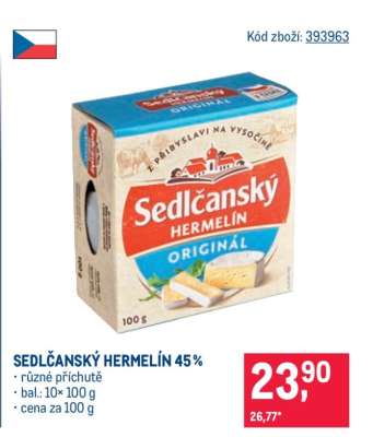 Sedlčanský Hermelín 45 %