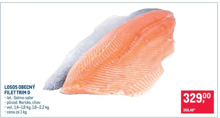 Losos obecný filet trim D