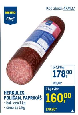 Herkules, Poličan , Paprikáš