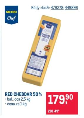 Red Cheddar 50 %