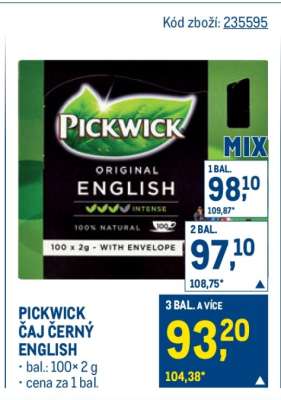 PICKWICK ČAJ ČERNÝ ENGLISH