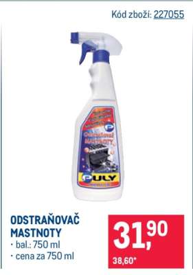 Odstraňovač mastnoty