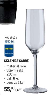 Sklenice Carre