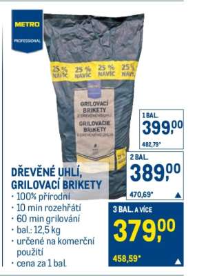 DŘEVĚNÉ UHLÍ, GRILOVACÍ BRIKETY
