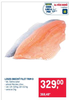 Losos obecný filet trim D