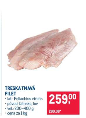 Treska tmavá – filet